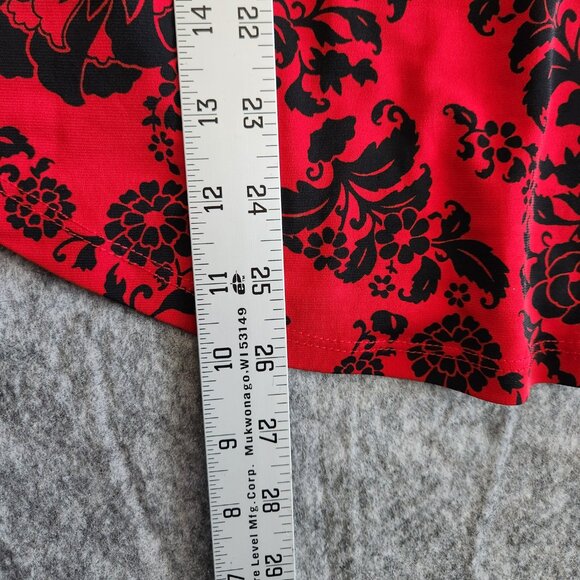 Charter Club Liquid Knit Stretch V-Neck Tank Top Women's S Red Vamp Whimsigoth - Picture 11 of 11